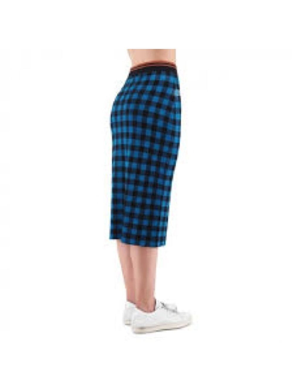 Scotch + Soda Plaid Wool Blend Dans La Nuit Fitted Midi Skirt, size XS